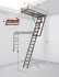 Складная металлическая лестница LMP для помещений с высокими потолками 70х144/366