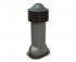Вентиляционная труба для металлочерепицы, диаметр 150 мм, утепленная, серый графит RAL 7024 5