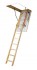 Раздвижная двухсекционная деревянная чердачная лестница LDK 70х120