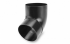 Колено трубы GALECO система PVC (ПВХ) 67 градусов D 100 мм
